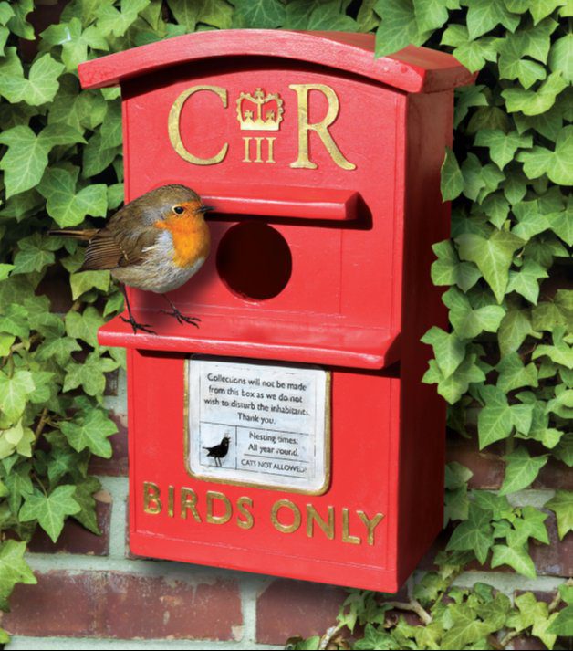GELCHOP BIRD HOUSE POST BOX